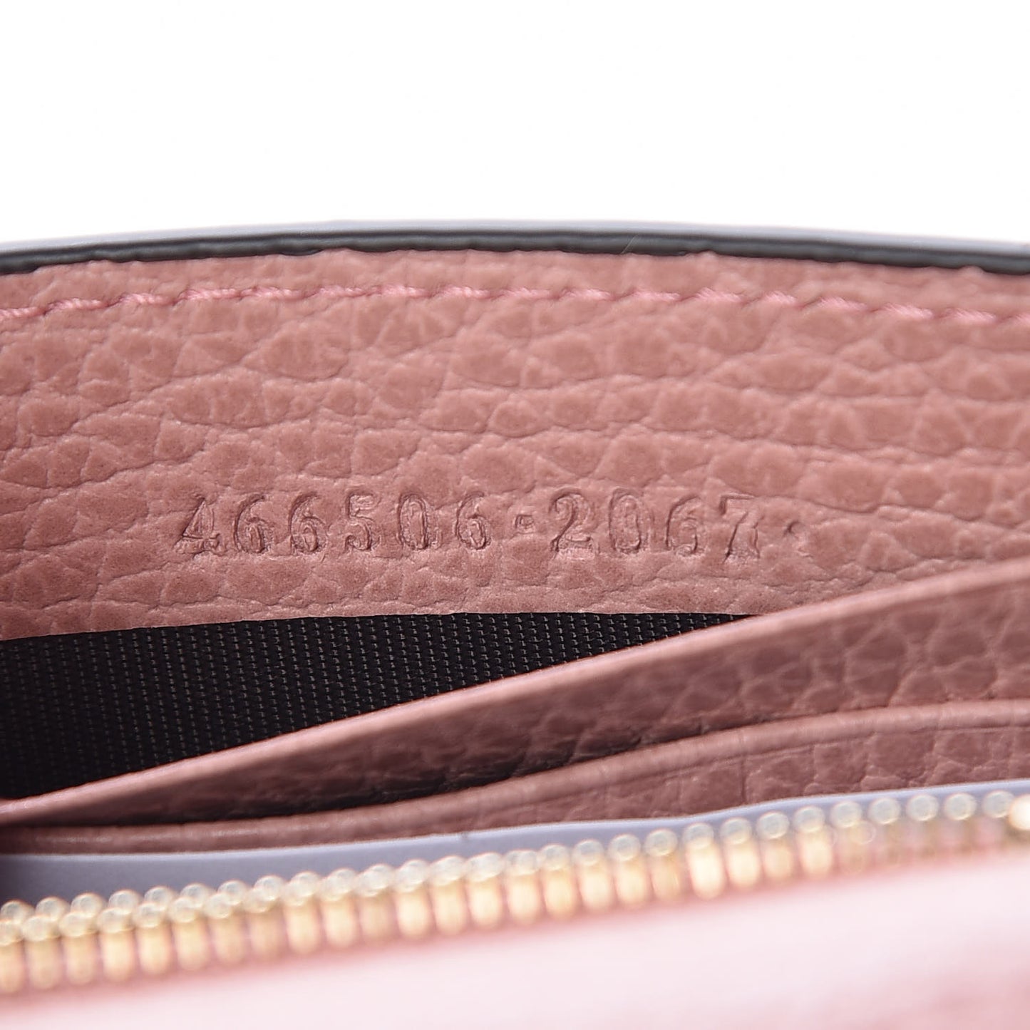 Dollar Calfskin Medium Betty Chain Wallet Soft Pink