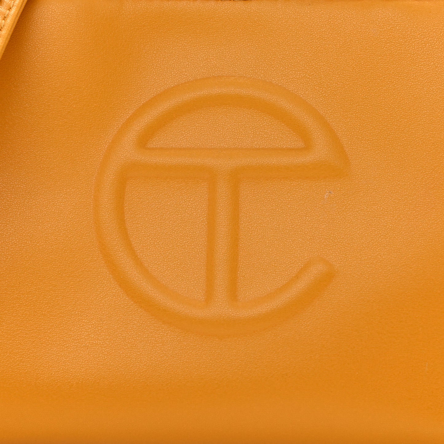 Vegan Leather Small Shopping Bag Mustard