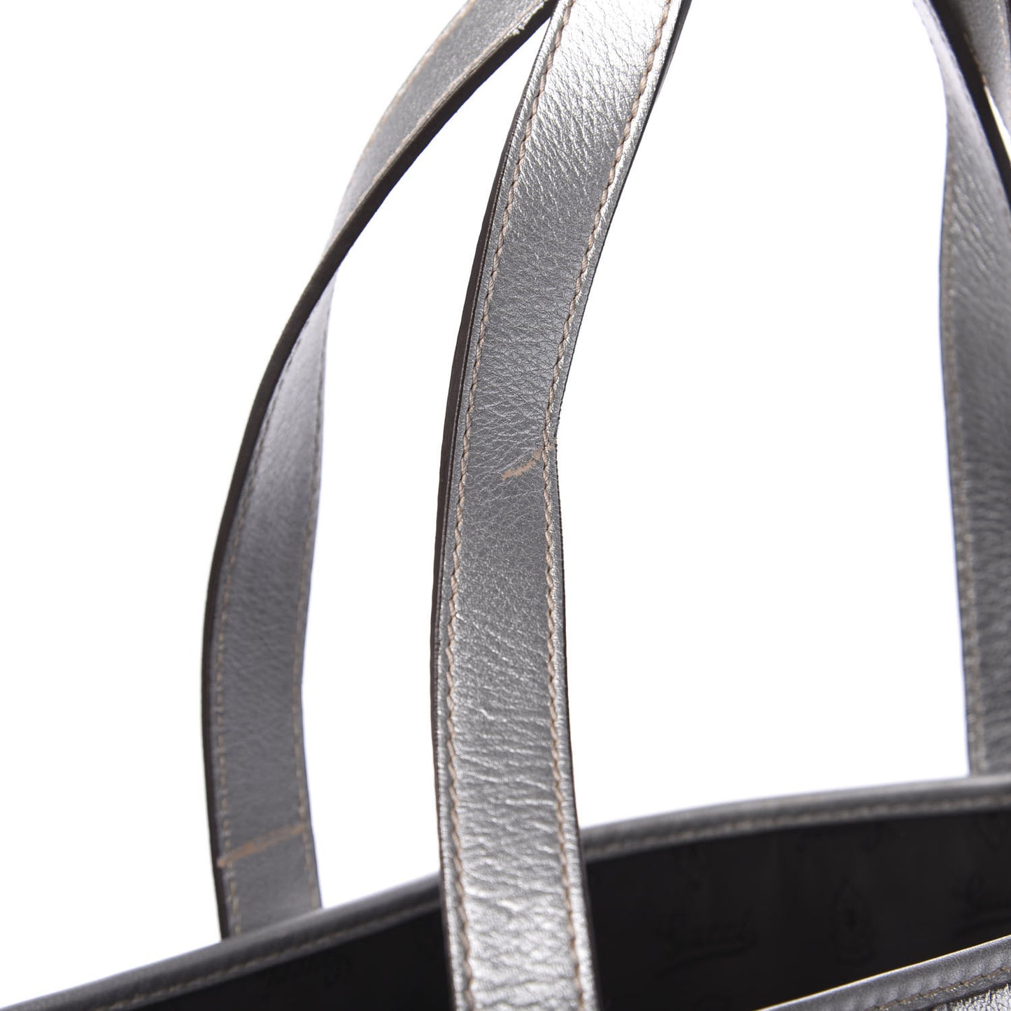 Guccissima Large Tote Silver