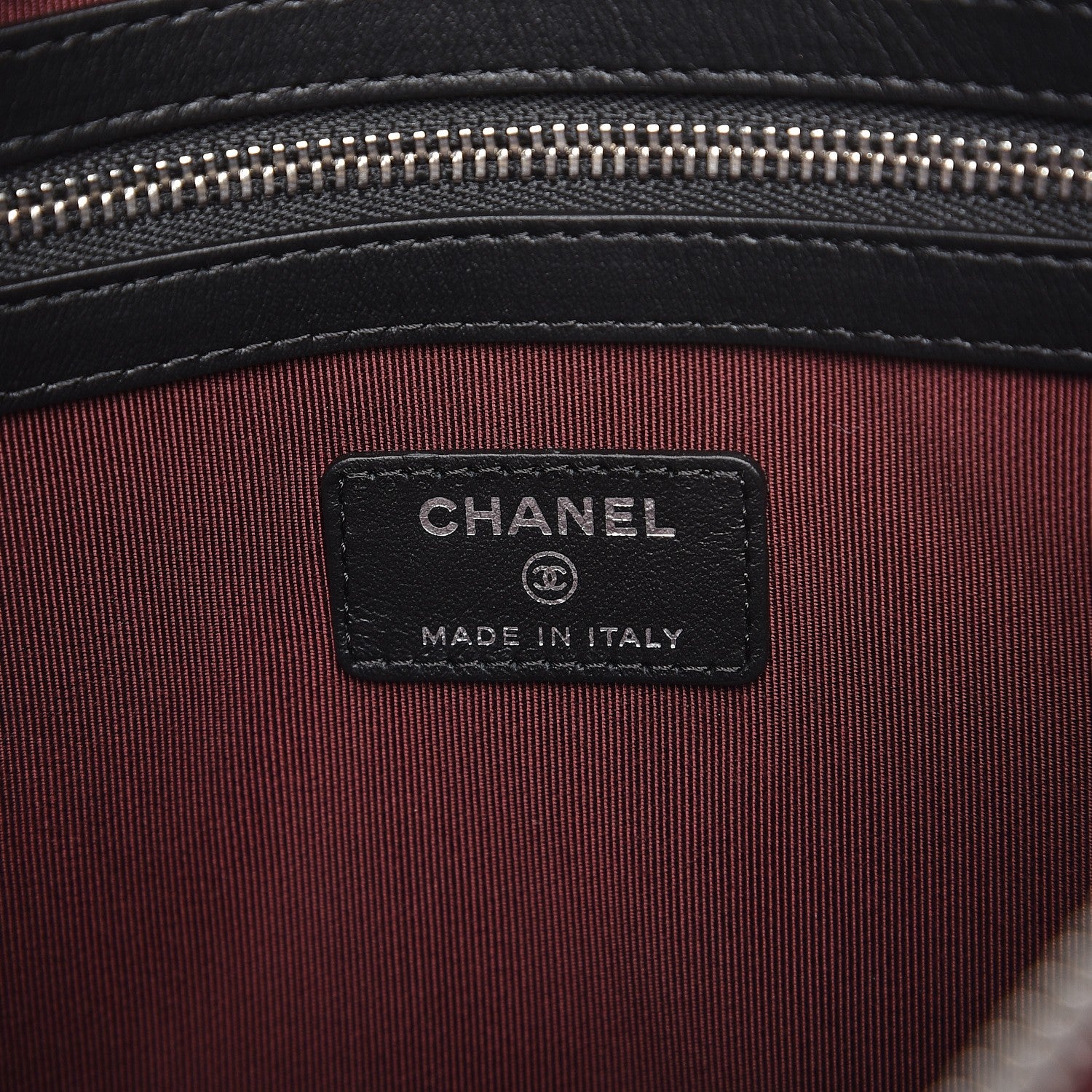 Chanel Caviar Quilted Medium Cosmetic Case Black 6 of 8