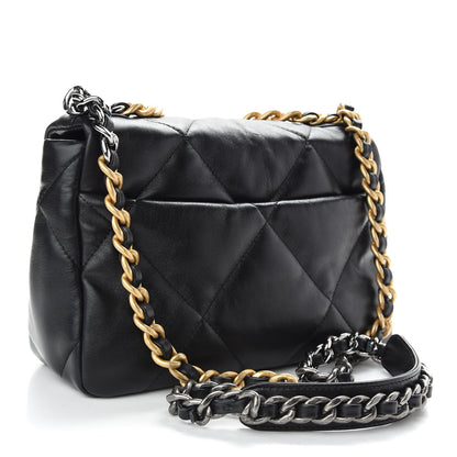 Chanel Lambskin Quilted Medium Chanel 19 Flap Black 3 of 9
