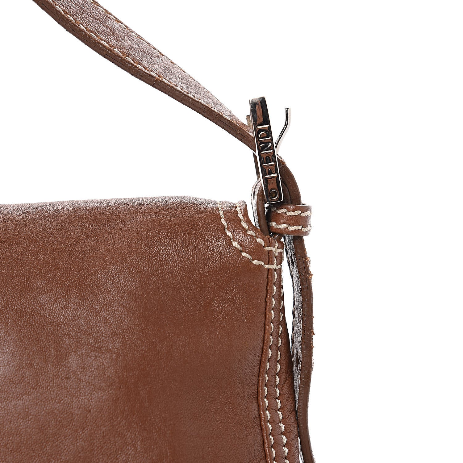 Fendi Nappa Elefante Baguette Naturale 12 of 12