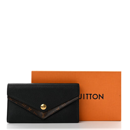 Louis Vuitton Calfskin Double V Wallet Black 11 of 11