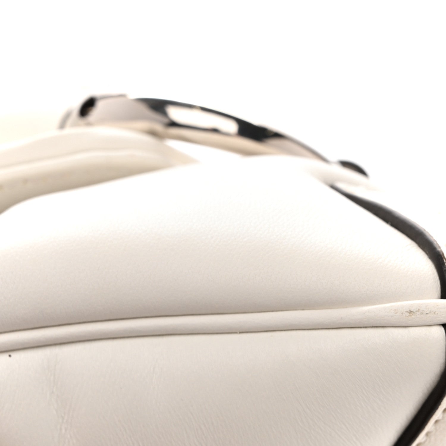 Gucci Nappa Vertical Matelasse Small Maxi Horsebit Chain Shoulder Bag Great White 13 of 15