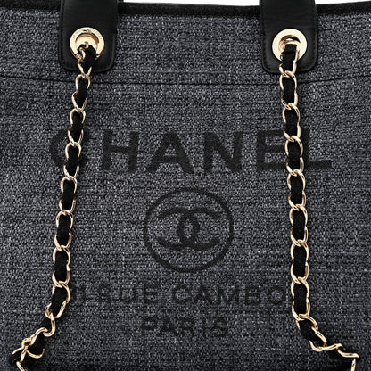 Chanel Lurex Boucle Medium Deauville Tote Black 8 of 11