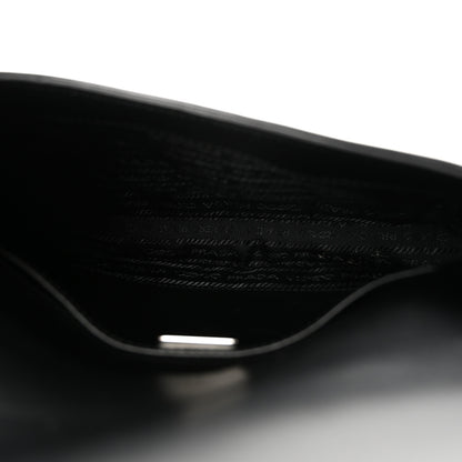 Prada Spazzolato Cleo Flap Shoulder Bag Black 5 of 10