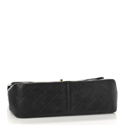 Chanel Lambskin Quilted Jumbo Double Flap Black 4 of 11