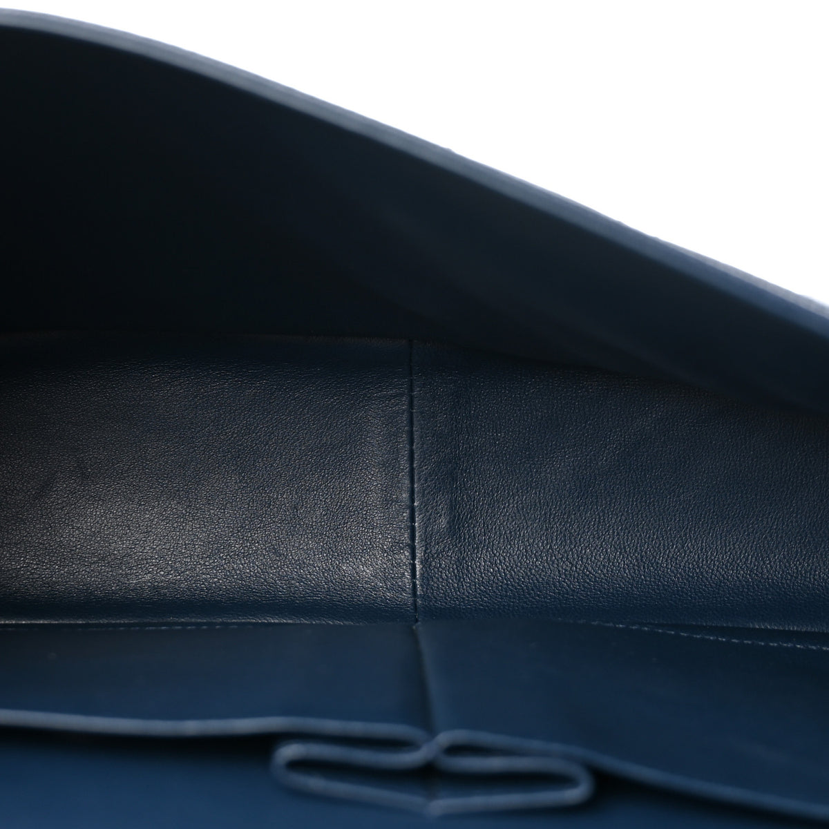 Caviar Quilted Jumbo Double Flap Navy Blue