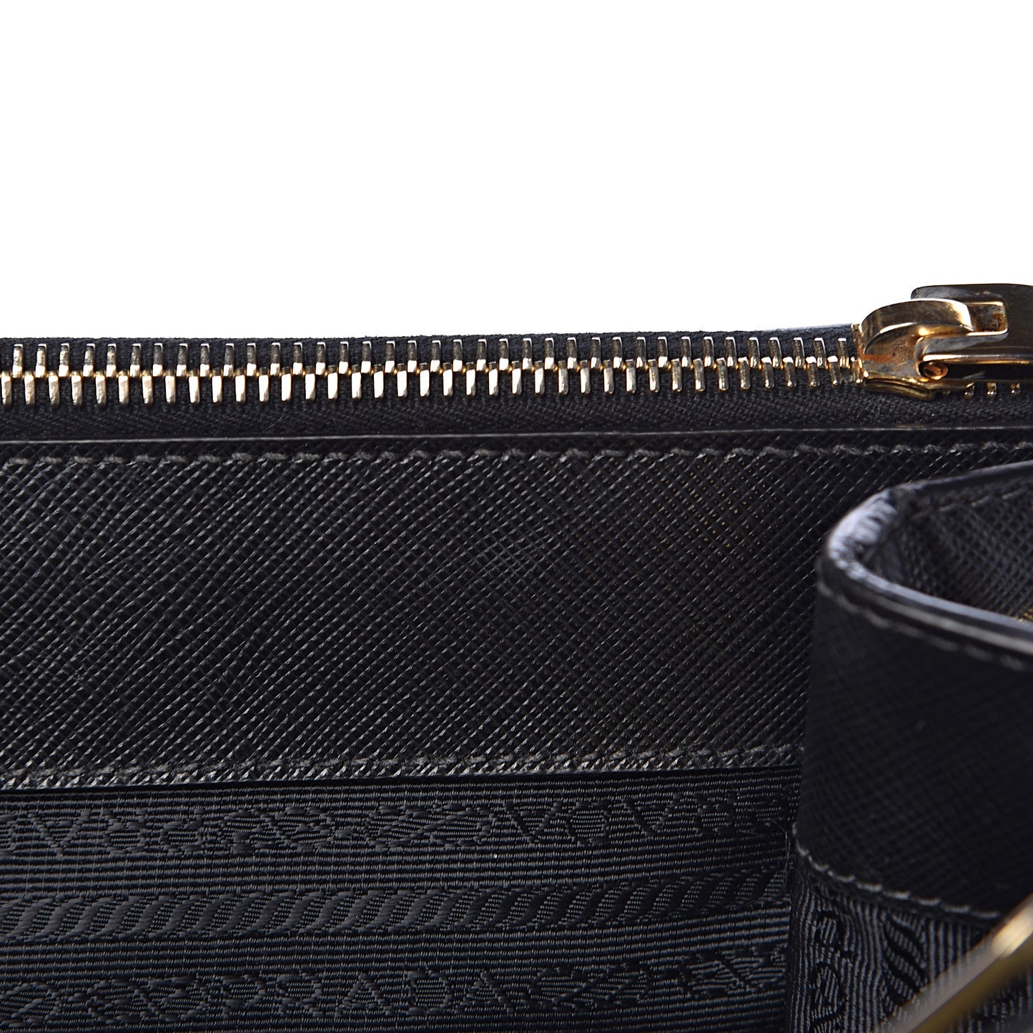Saffiano Large Galleria Double Zip Tote Black