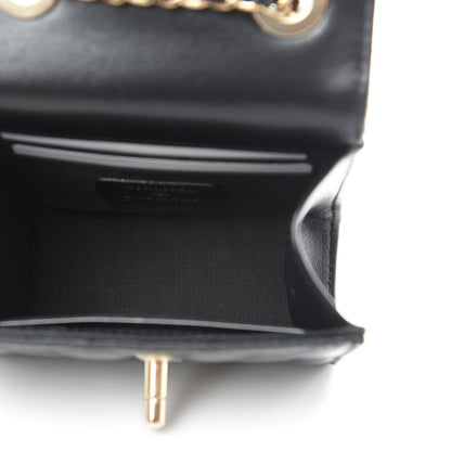 Chanel Lambskin Quilted Mini Trendy CC Chain Wallet Black 5 of 15