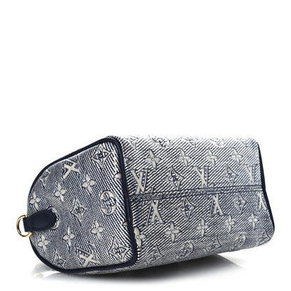 Louis Vuitton Monoglam Speedy Bandouliere 20 Blue 4 of 9