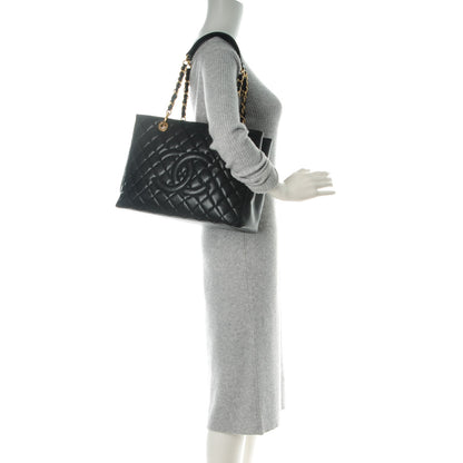 Chanel Caviar Quilted Grand Shopping Tote GST Black 2 of 7