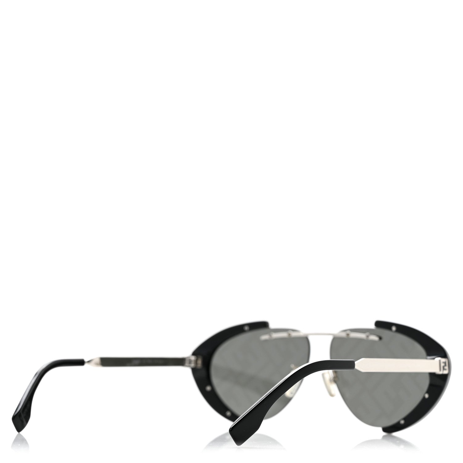 Fendi Metal Geometric FF Sunglasses FE40042U Black 4 of 8