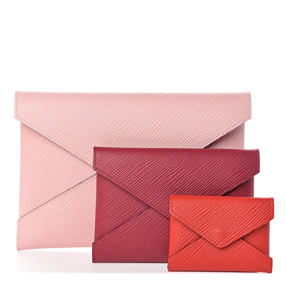 Louis Vuitton Epi Kirigami Pochette Set Rose Ballerine Fuchsia Coquelicot 1 of 7