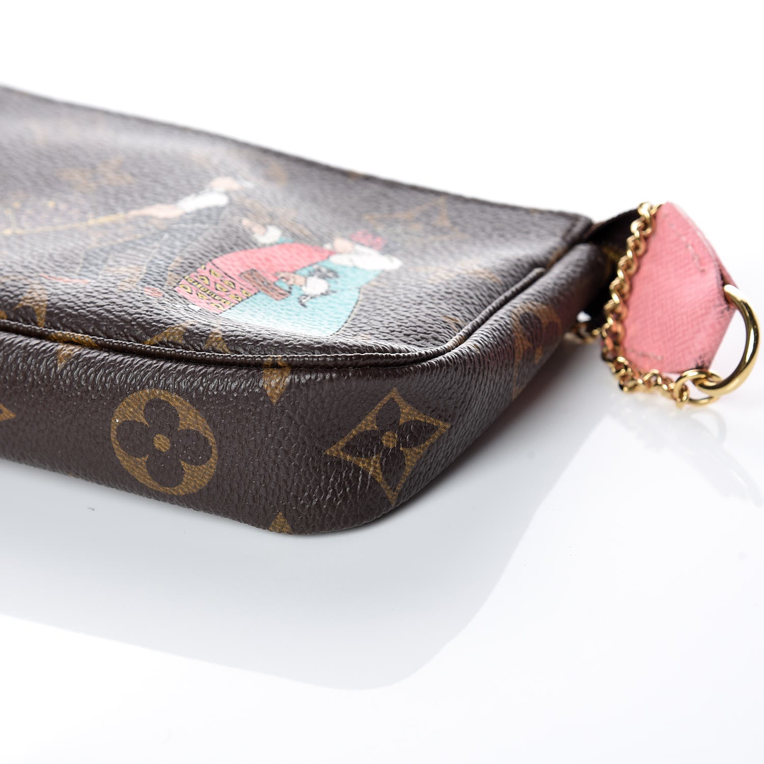 Louis Vuitton Monogram Illustre Mini Pochette Accessories Rose 5 of 9