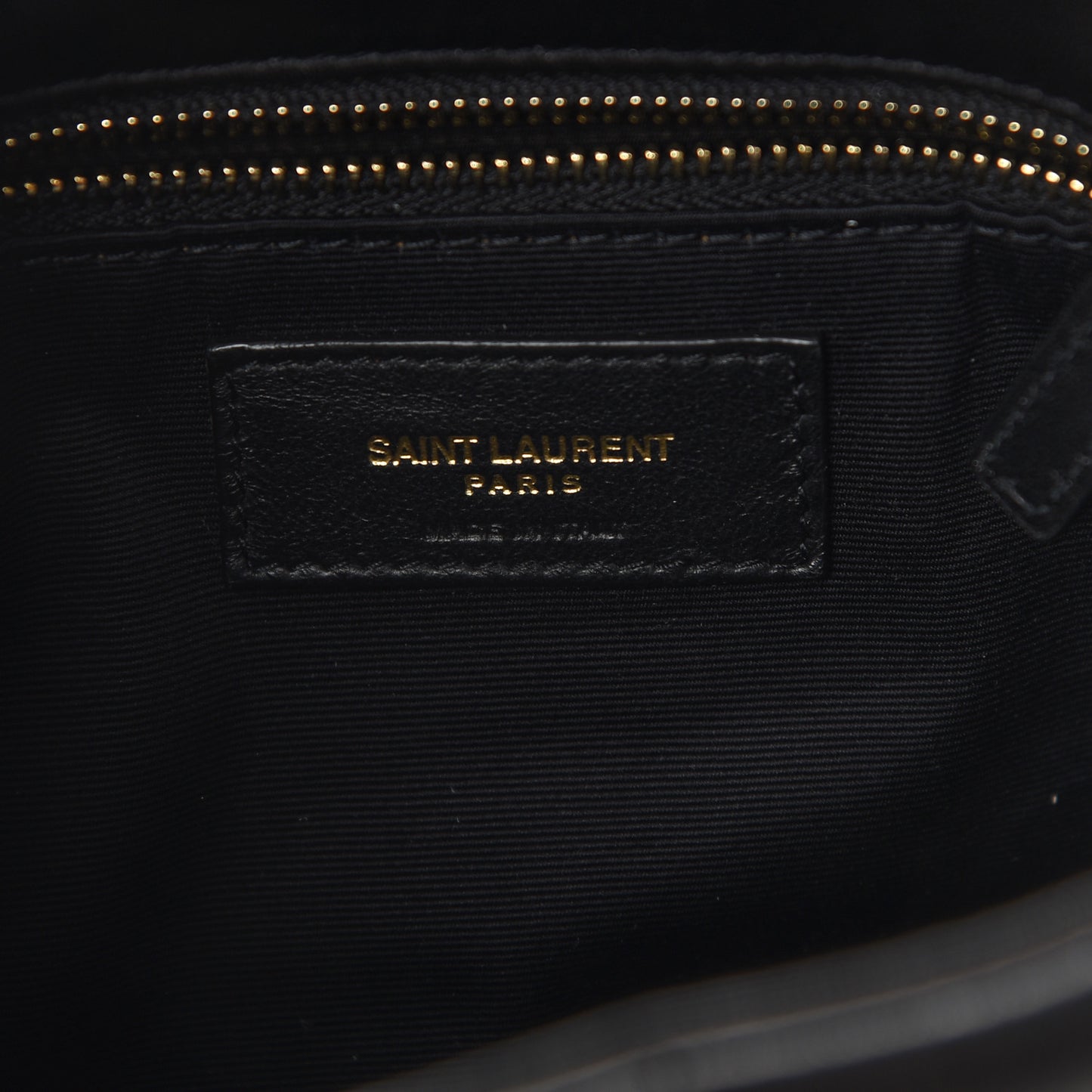Lambskin Quilted Toy Loulou Puffer Monogram Chain Satchel Black