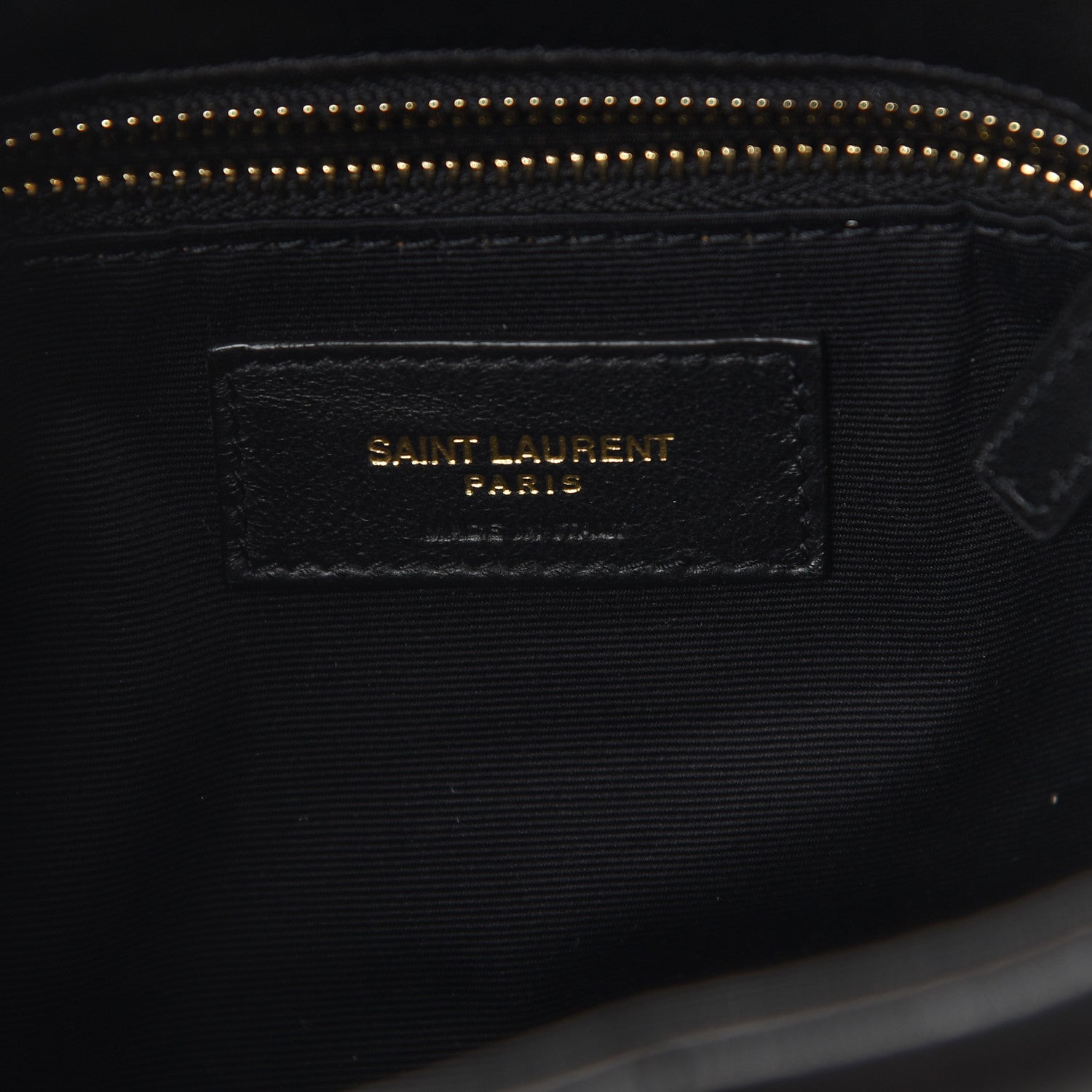 Saint Laurent Lambskin Quilted Toy Loulou Puffer Monogram Chain Satchel Black 6 of 9