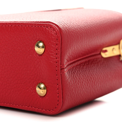 Louis Vuitton Taurillon Mini Capucines Scarlet 9 of 9
