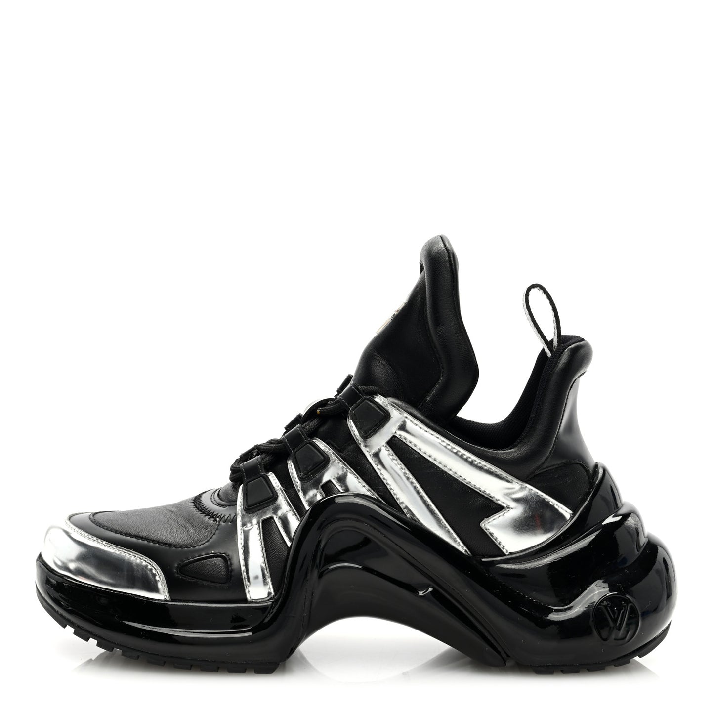 Patent LV Archlight Sneakers 37.5 Black Silver