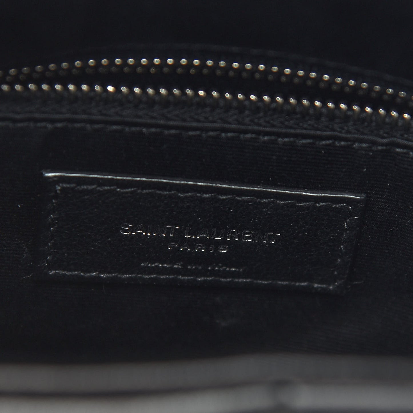 Lambskin Quilted Medium Loulou Puffer Monogram Chain Satchel Black