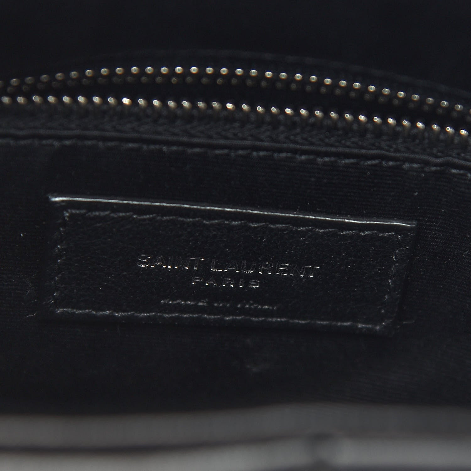 Saint Laurent Lambskin Quilted Medium Loulou Puffer Monogram Chain Satchel Black 6 of 9
