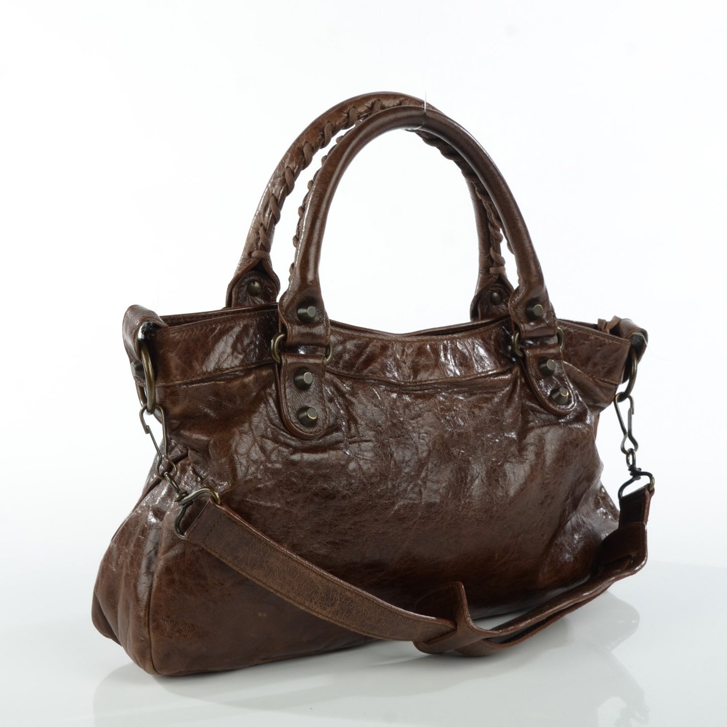 Chevre Classic Hardware First Olive Brown
