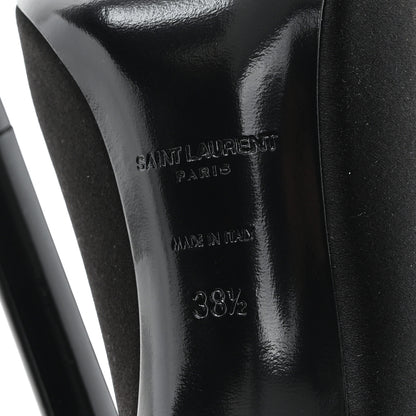 Saint Laurent Raso Regale Raven 110 Slingback Pumps 38.5 Black 7 of 10