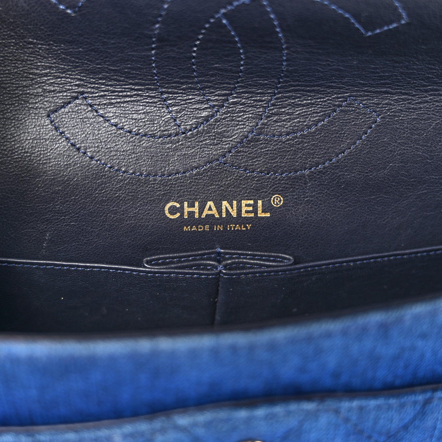 Chanel Denim Quilted 2.55 Reissue 226 Double Flap Blue 6 of 13