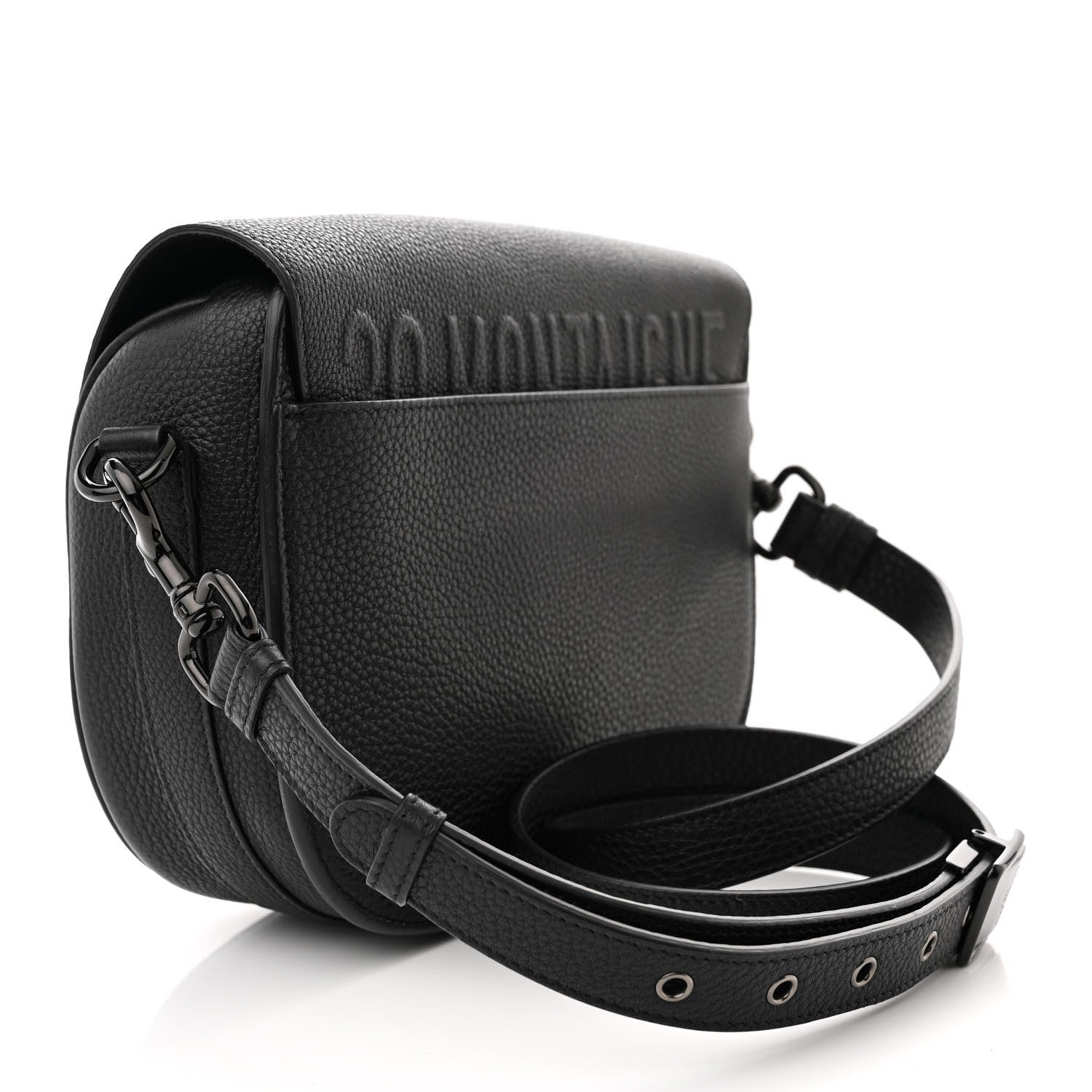 Christian Dior Grained Calfskin Medium Bobby Flap Black 4 of 12
