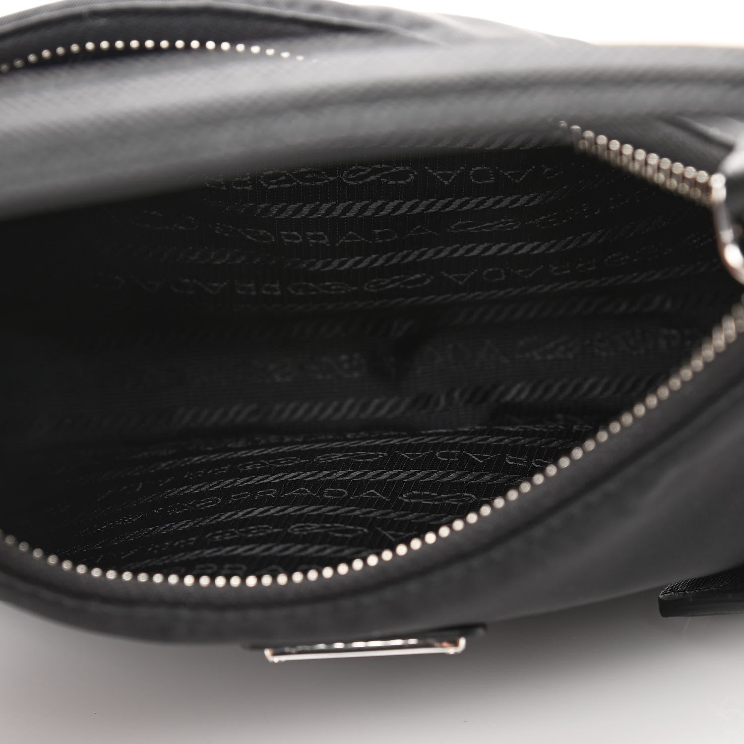 Prada Tessuto Nylon Saffiano Mini Re-Edition 2005 Bag Black 5 of 9