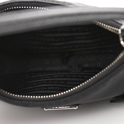 Prada Tessuto Nylon Saffiano Mini Re-Edition 2005 Bag Black 5 of 9