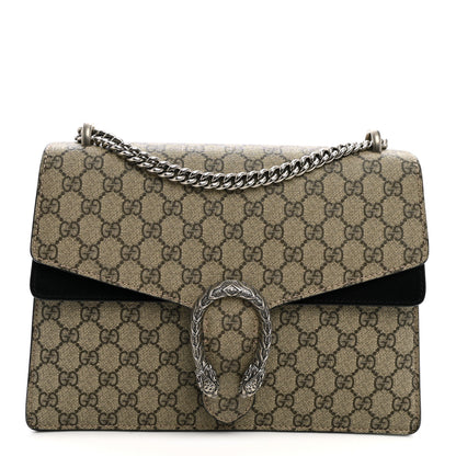 Gucci GG Supreme Monogram Medium Dionysus Shoulder Bag Black 1 of 12