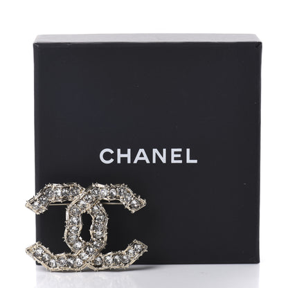 Chanel Crystal CC Camellia Express Brooch Gold 5 of 5