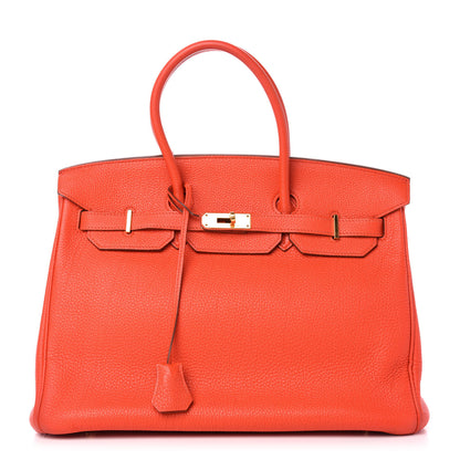 Hermes Togo Birkin 35 Capucine 1 of 21