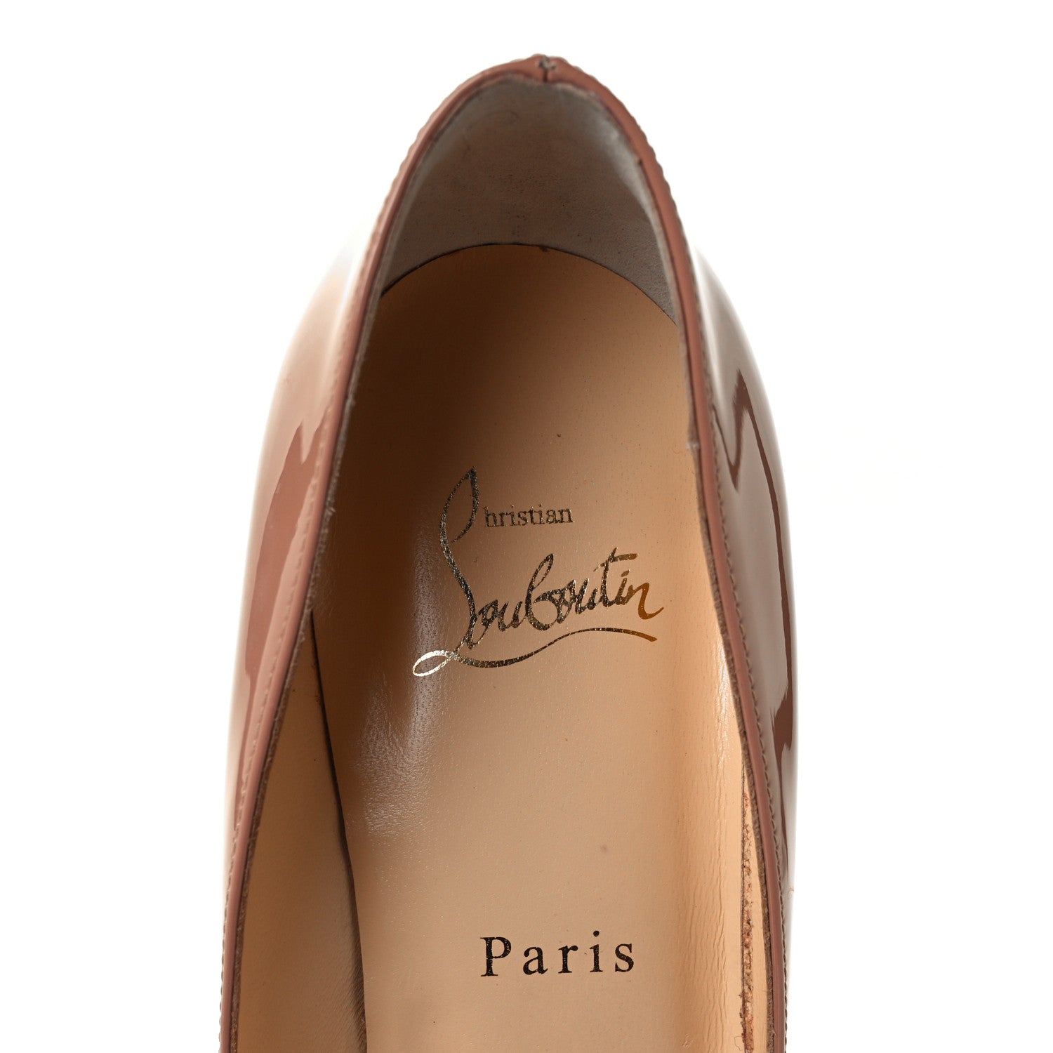Christian Louboutin Patent Pigalle 85 Pumps 39 Nude 7 of 12