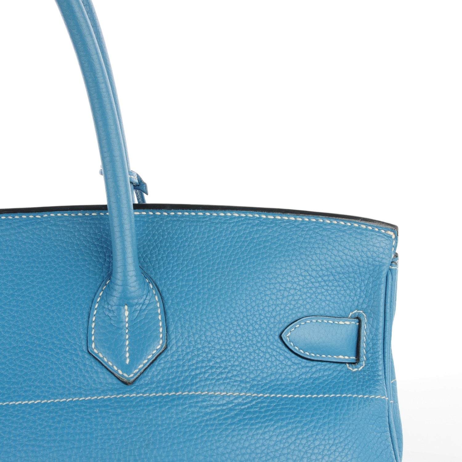 Hermes Taurillon Clemence JPG Birkin 42 Blue Jean 18 of 20