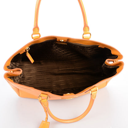 Prada Saffiano Lux Large Tote Orange 5 of 8