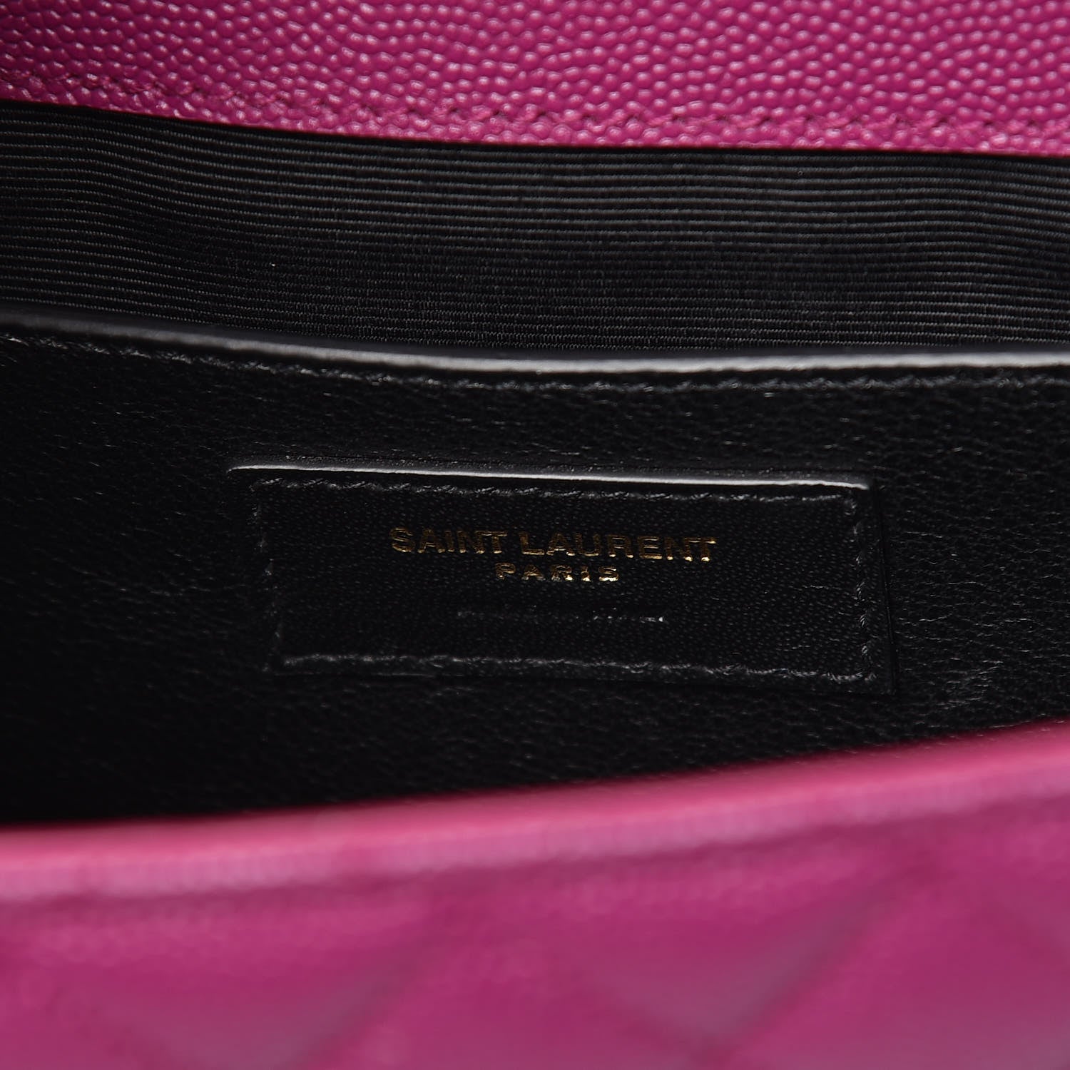 Saint Laurent Grain De Poudre Medium Tri-Quilt Monogram Satchel Purple 8 of 9