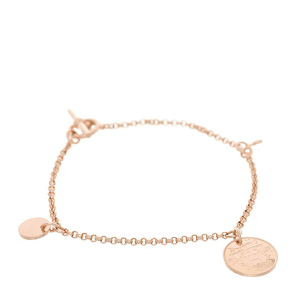 Hermes 18K Rose Gold Diamond PM Ex-Libris Bracelet ST 1 of 4