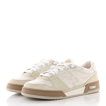 Fendi Suede Vitello Fendi Match Low Top Sneakers 40 Ice Fendi White 3 of 13