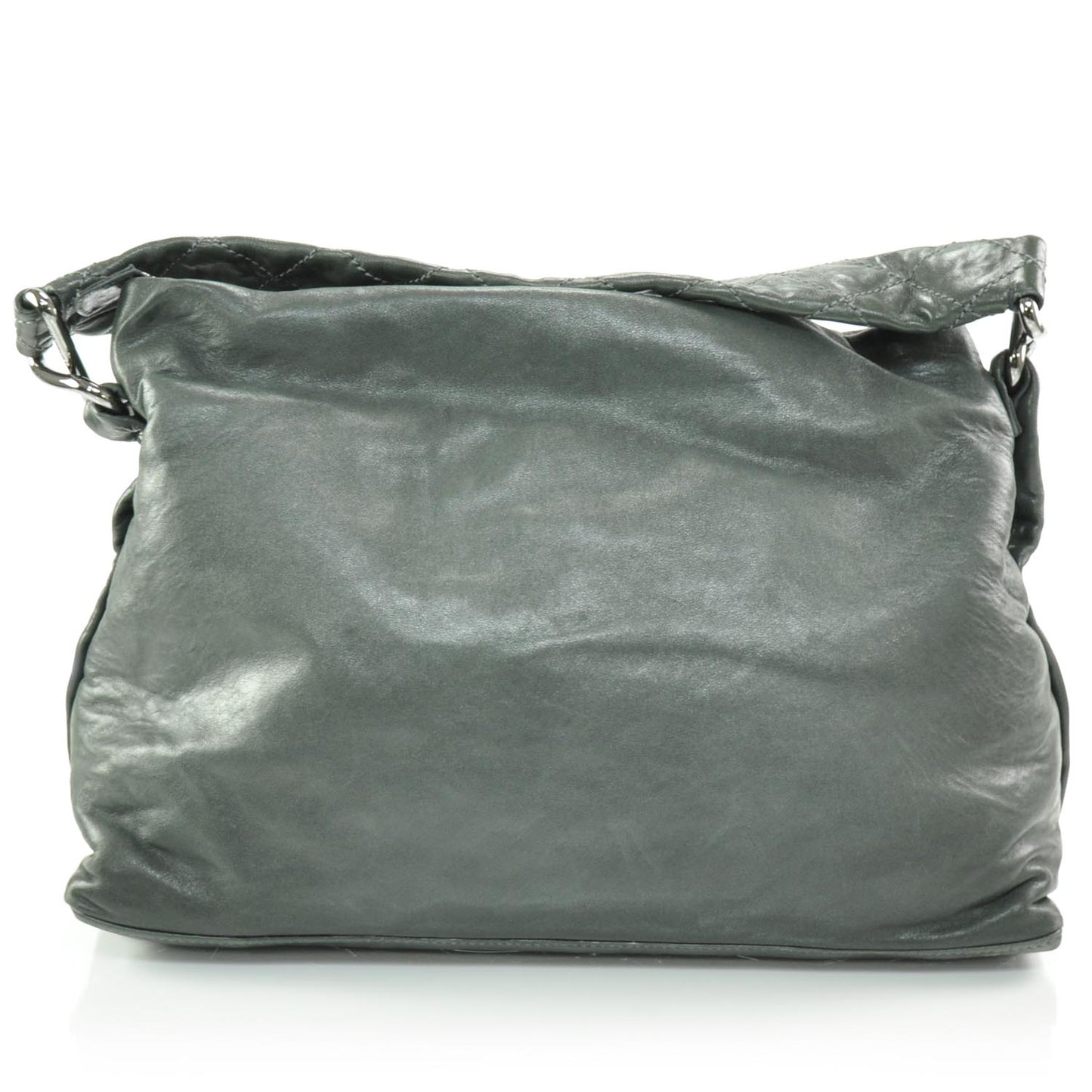 Quilted Lambskin 8 Knots Hobo Grey