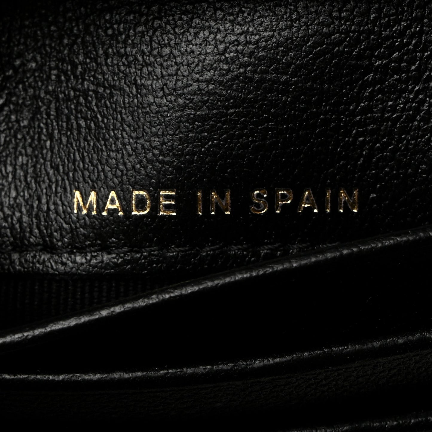 Lambskin Quilted CC Compact Bifold Wallet Black