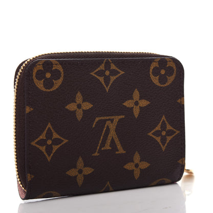 Louis Vuitton Monogram 2020 Christmas Animation Big Wheel Zippy Coin Purse Rose Ballerine 3 of 6