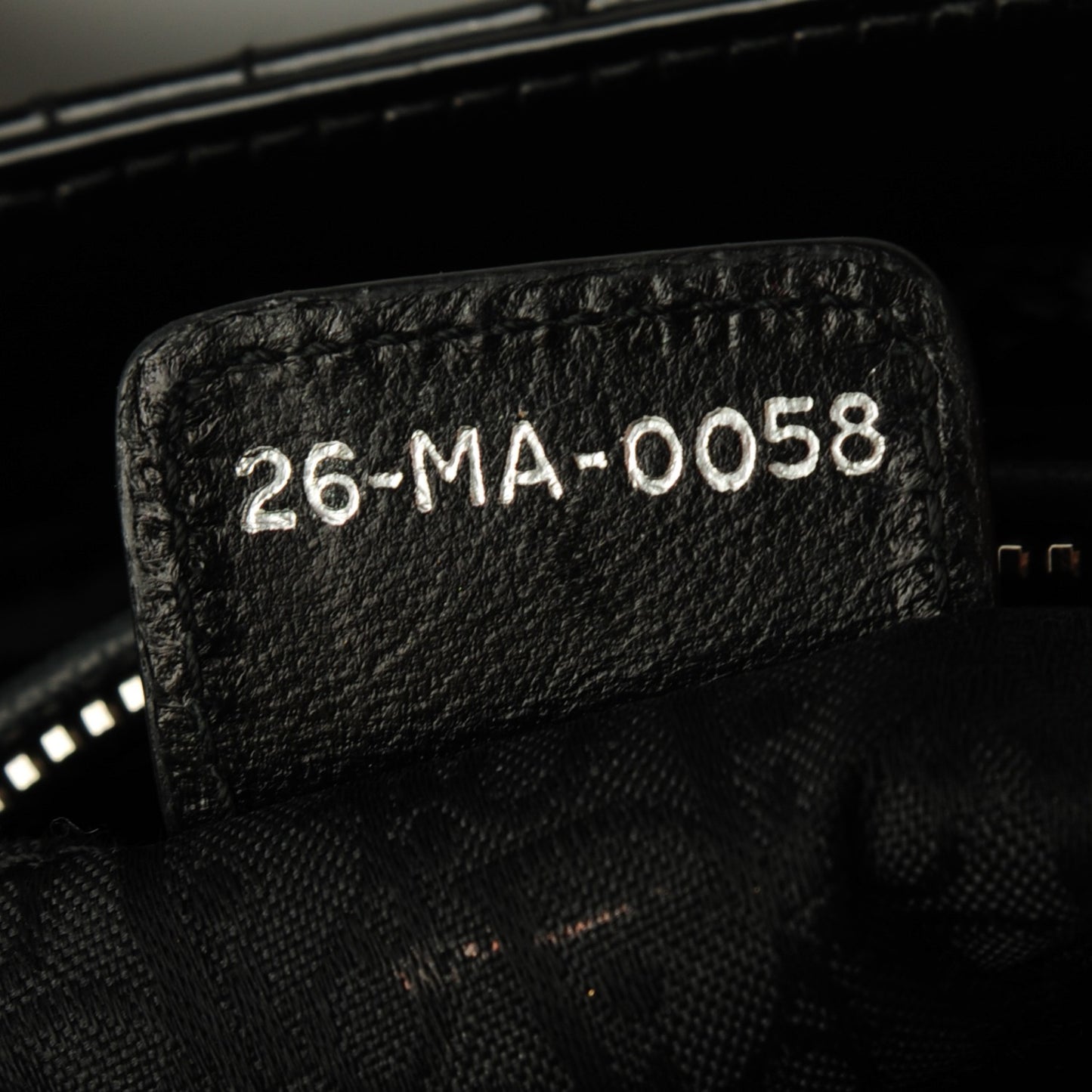 Patent Cannage Medium Lady Dior Black