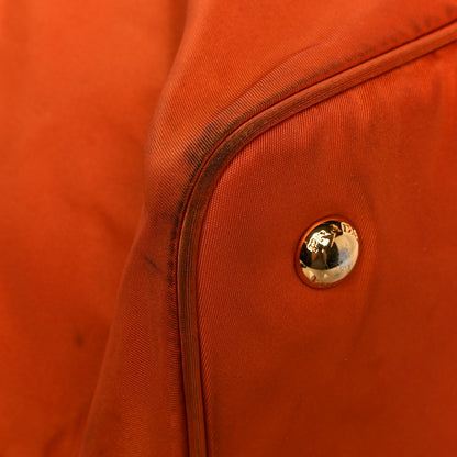 Prada Tessuto Nylon Saffiano Tote Papaya 5 of 14