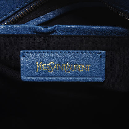 Saint Laurent Leather Mini Cabas ChYc Blue 6 of 7