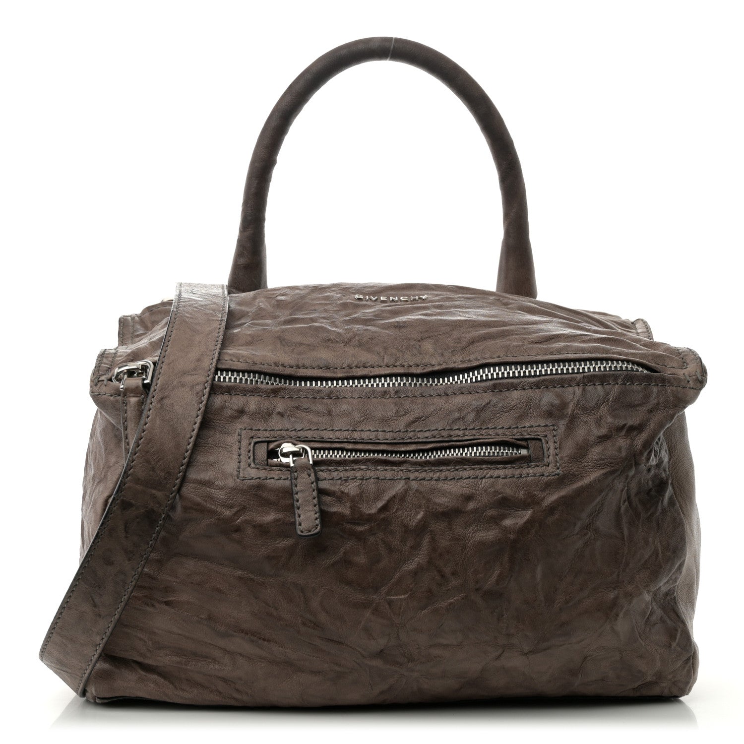 Givenchy Tumbled Sheepskin Medium Pandora Charcoal 1 of 13