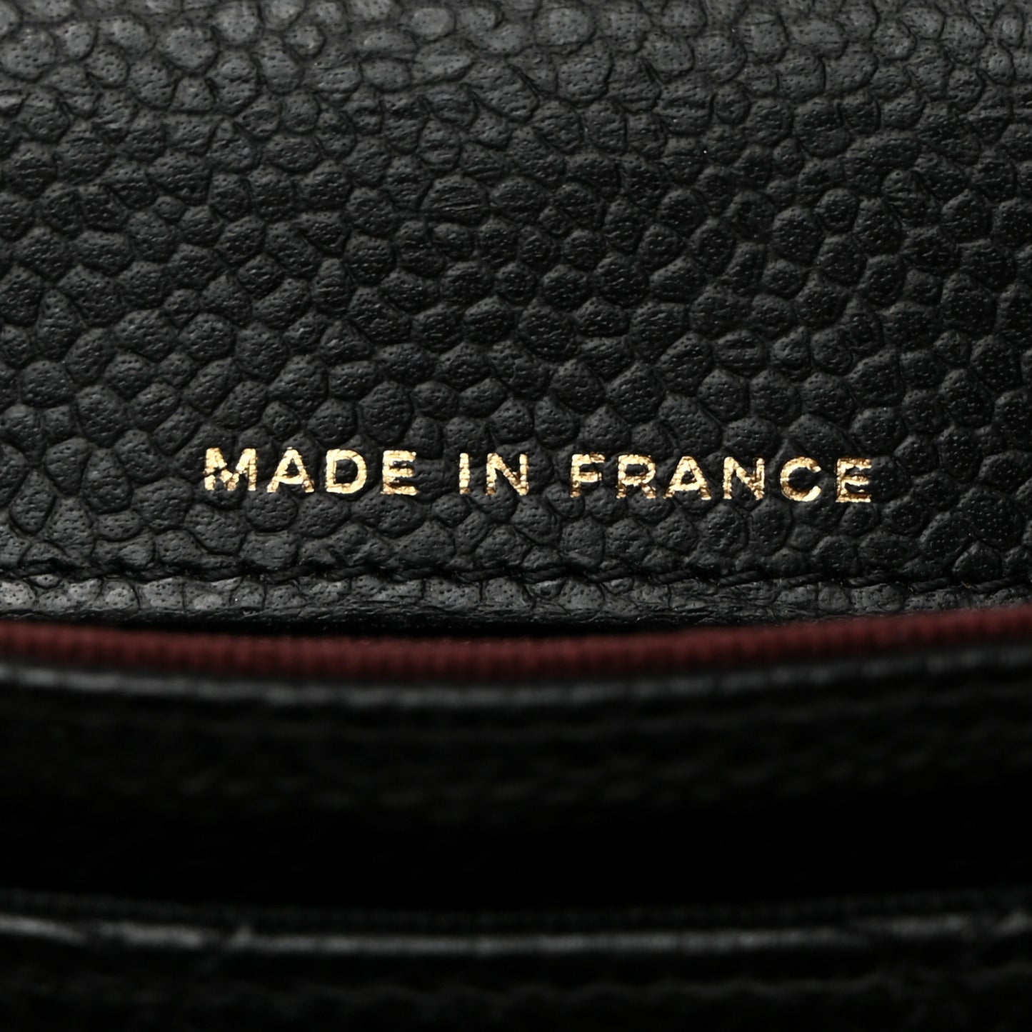 Caviar Quilted Flap Card Holder Wallet Black