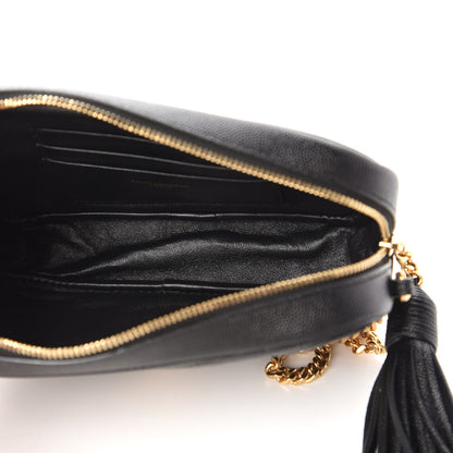 Saint Laurent Grain De Poudre Matelasse Monogram Mini Lou Camera Bag Black 5 of 10