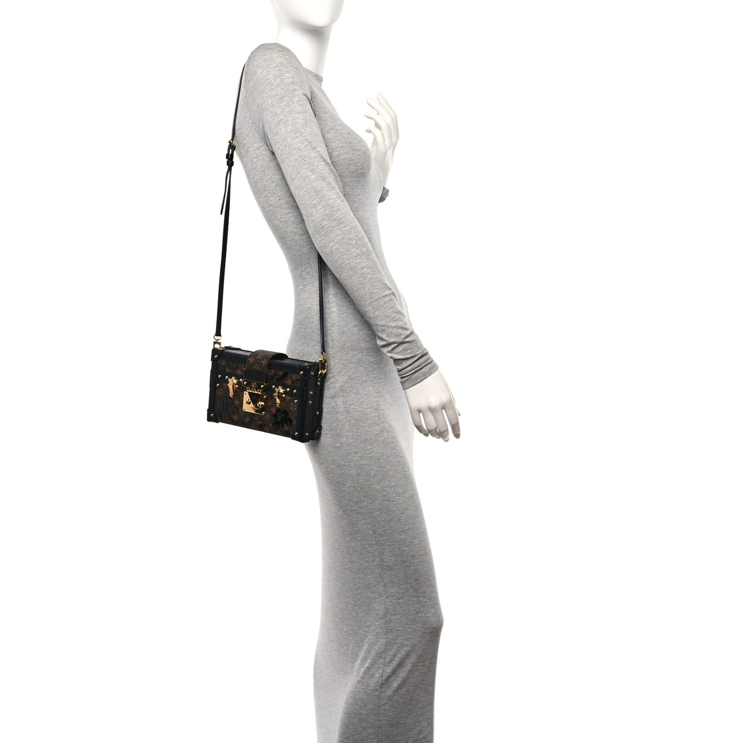 Monogram Blossom Petite Malle Black